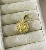 PINGENTE MED. SAO BENTO 13MM BANHO DOURADO