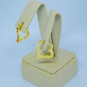 ARGOLA CLIQUE CORACAO CRAV. BANHO DOURADO