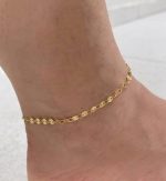 TORNOZELEIRA CORR DISCOS BANHO DOURADO