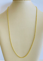 CORDAO ELO PORTUGUES P2.0 60CM BANHO DOURADO