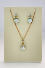 CONJUNTO CORACAO 8MM E DUAS ZIRC BRUTO