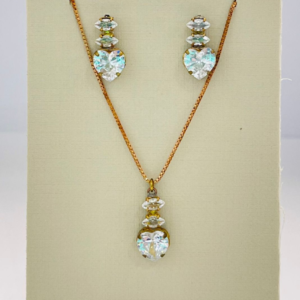 CONJUNTO CORACAO 8MM E DUAS ZIRC BRUTO