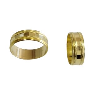 ALIANCA TRABALHADA 7MM BRUTO