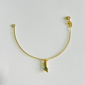 PULSEIRA INFANTIL UMA FIGA BANHO DOURADO