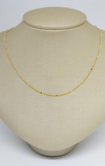 GARGANTILHA 45CM COM FRIZOS BANHO DOURADO