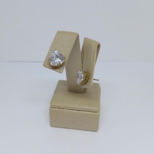 BRINCO CORACAO 10MM  ZIRCONIA BRUTO