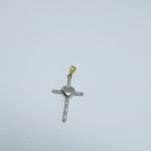 PING CRUCIFIXO CRAV SEIS PEDRAS BRUTO