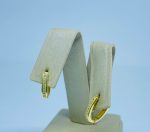 ARGOLA OVAL CRAV. TAM 13 BANHO DOURADO