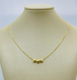 GARG TRES CORACOES PASSANTE BANHO DOURADO