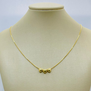 GARG TRES CORACOES PASSANTE BANHO DOURADO