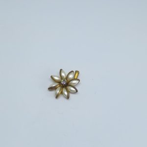 PINGENTE FLOR PEROLADA CM UMA ZIRCONIA BRUTO