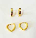 ARGOLA CLIQUE 9023-14 BANHO DOURADO