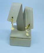 ARGOLA PEND. SOL LISO SM BANHO DOURADO