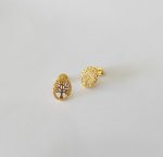 BRINCO ARVORE DA VIDA BANHO DOURADO