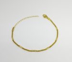 PULSEIRA CORRENTE GROSSA C/ DETALHES BANHO DOURADO