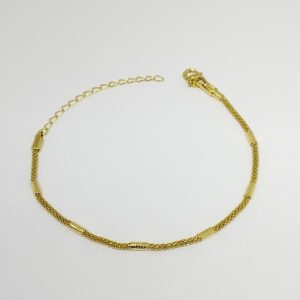 PULSEIRA CORRENTE GROSSA C/ DETALHES BANHO DOURADO