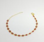PULSEIRA TODA DE OLHOS GREGO BANHO DOURADO