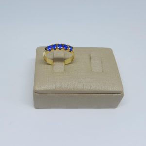 ANEL CINCO PEDRAS BANHO DOURADO